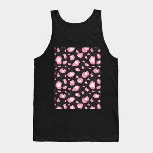 Leopard pink pattern. Vector design in pop art style. Tank Top